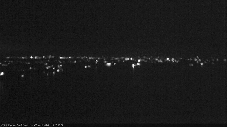 Lake Travis webcam, December 13, 2017 7:25 PM CT