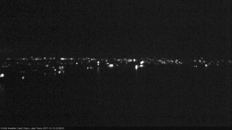 Lake Travis webcam, December 13, 2017 10:05 PM CT