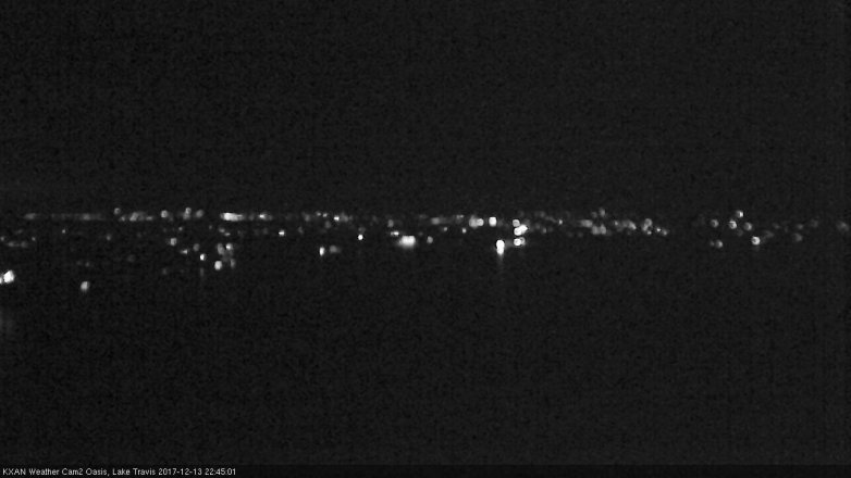 Lake Travis webcam, December 13, 2017 10:15 PM CT