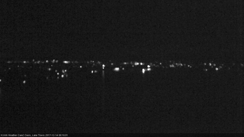 Lake Travis webcam, December 13, 2017 11:30 PM CT