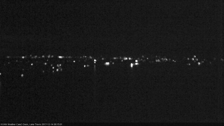 Lake Travis webcam, December 13, 2017 11:40 PM CT