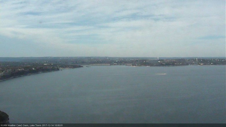 Lake Travis webcam, December 14, 2017 9:30 AM CT