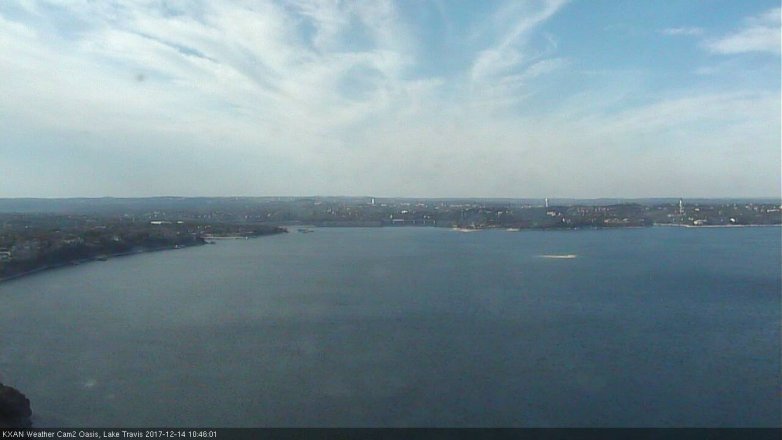 Lake Travis webcam, December 14, 2017 10:00 AM CT