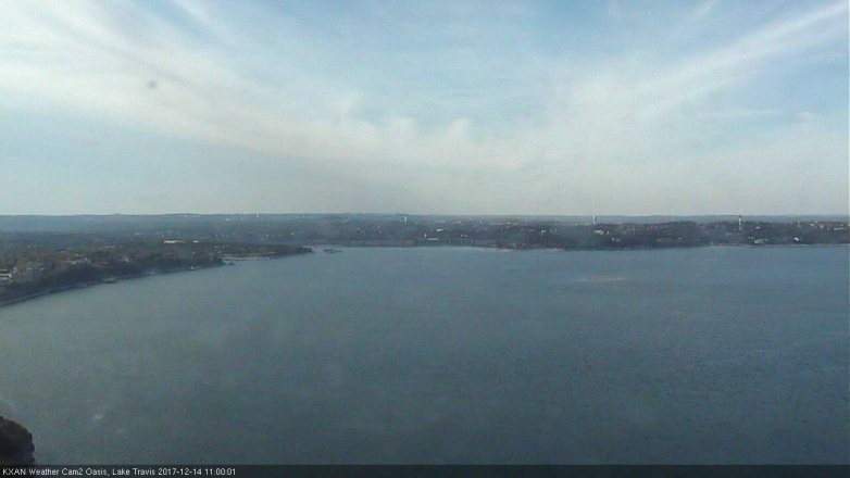 Lake Travis webcam, December 14, 2017 10:05 AM CT