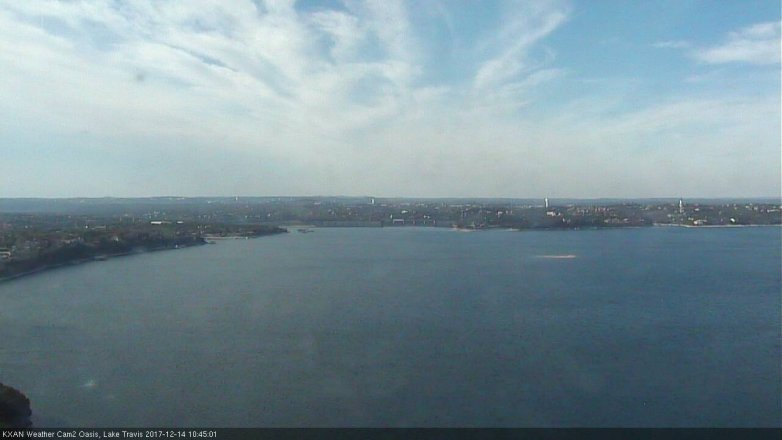 Lake Travis webcam, December 14, 2017 10:15 AM CT