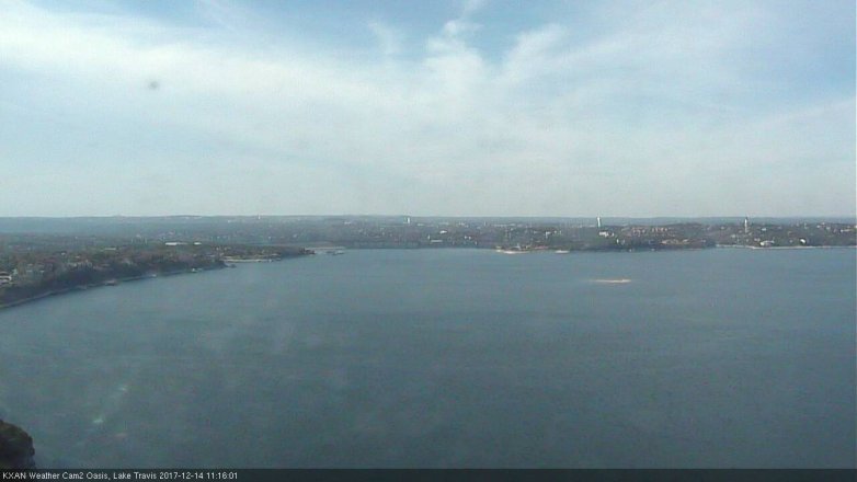 Lake Travis webcam, December 14, 2017 10:30 AM CT