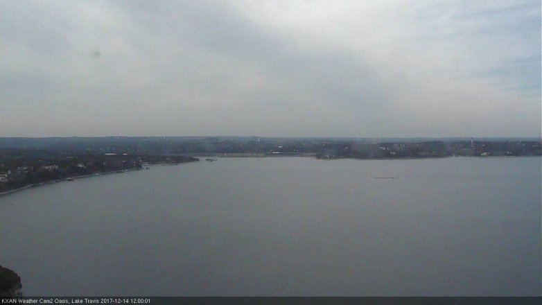 Lake Travis webcam, December 14, 2017 11:15 AM CT