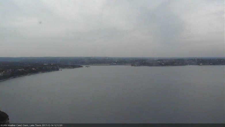 Lake Travis webcam, December 14, 2017 11:20 AM CT