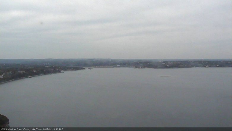 Lake Travis webcam, December 14, 2017 12:45 PM CT