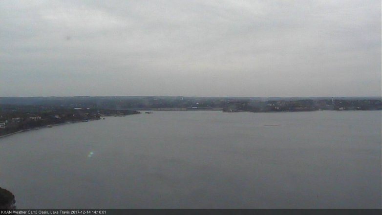 Lake Travis webcam, December 14, 2017 1:35 PM CT