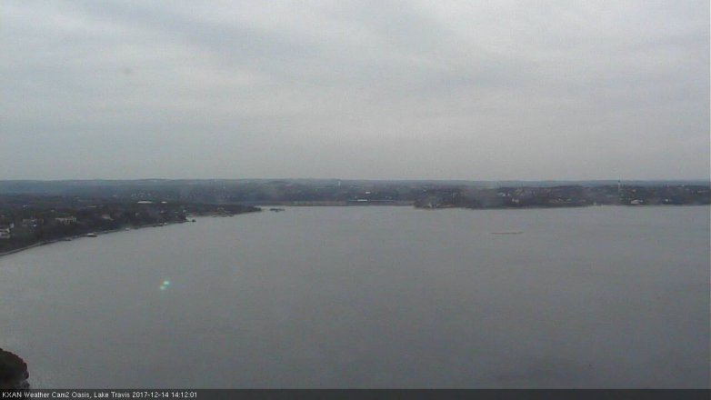 Lake Travis webcam, December 14, 2017 1:40 PM CT