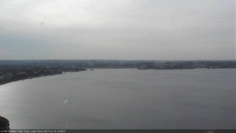 Lake Travis webcam, December 14, 2017 1:55 PM CT