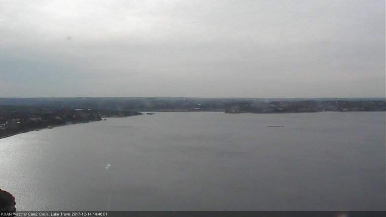 Lake Travis webcam, December 14, 2017 2:15 PM CT
