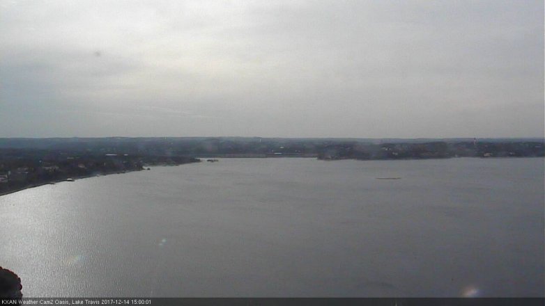 Lake Travis webcam, December 14, 2017 2:20 PM CT