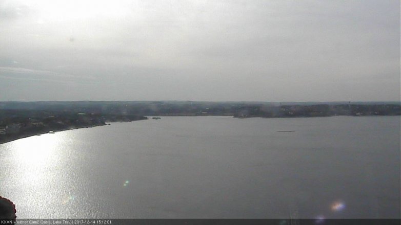 Lake Travis webcam, December 14, 2017 2:25 PM CT