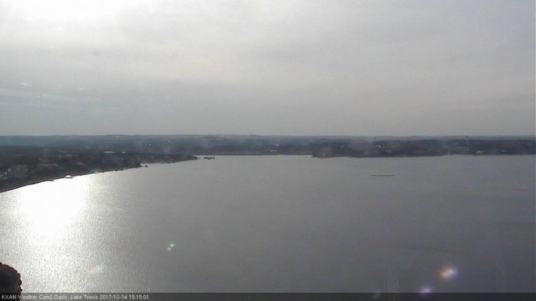 Lake Travis webcam, December 14, 2017 2:30 PM CT