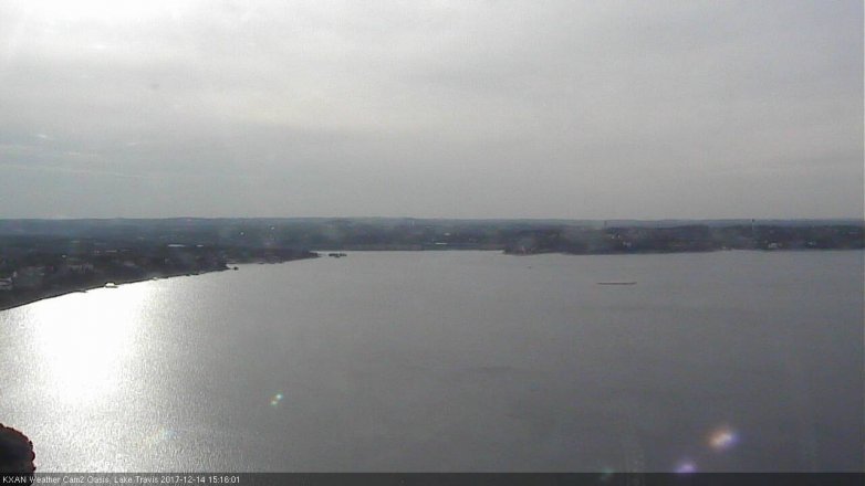 Lake Travis webcam, December 14, 2017 2:35 PM CT