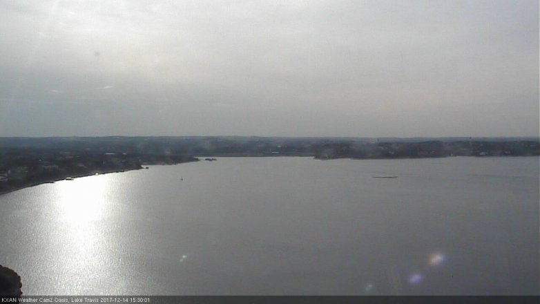 Lake Travis webcam, December 14, 2017 2:55 PM CT