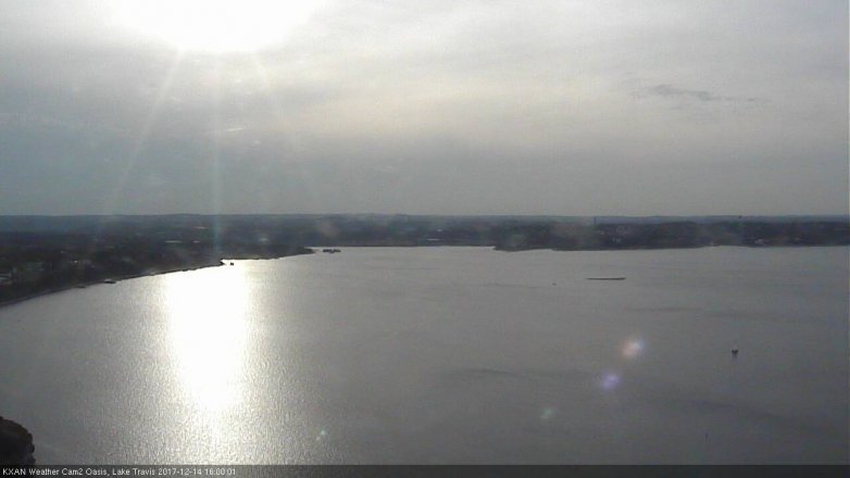 Lake Travis webcam, December 14, 2017 3:05 PM CT