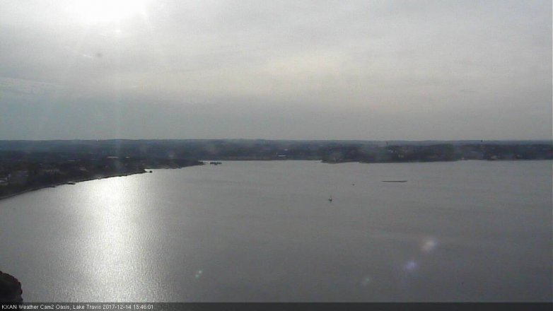 Lake Travis webcam, December 14, 2017 3:10 PM CT