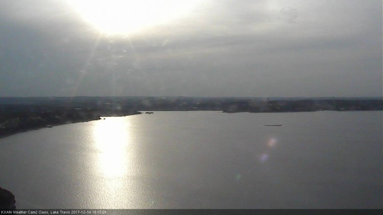 Lake Travis webcam, December 14, 2017 3:20 PM CT
