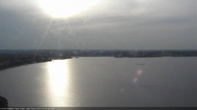 Lake Travis webcam, December 14, 2017 3:25 PM CT