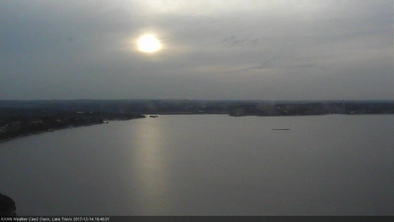 Lake Travis webcam, December 14, 2017 3:50 PM CT
