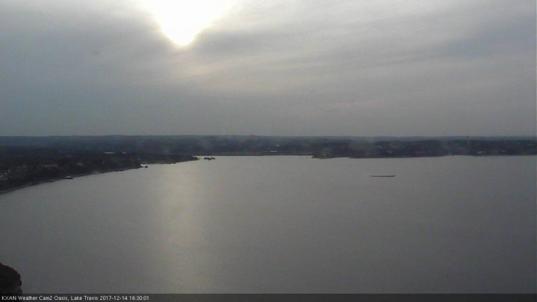 Lake Travis webcam, December 14, 2017 4:00 PM CT