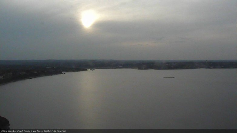 Lake Travis webcam, December 14, 2017 4:10 PM CT