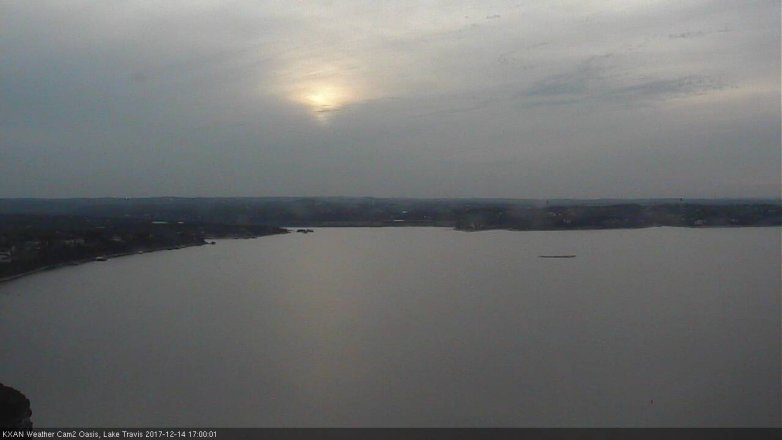 Lake Travis webcam, December 14, 2017 4:30 PM CT