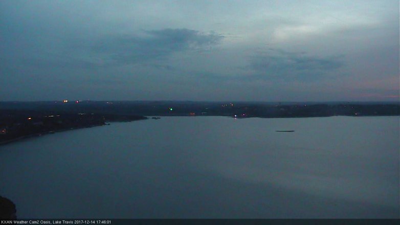 Lake Travis webcam, December 14, 2017 5:05 PM CT