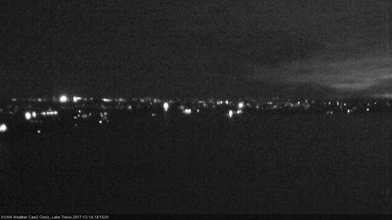 Lake Travis webcam, December 14, 2017 5:40 PM CT