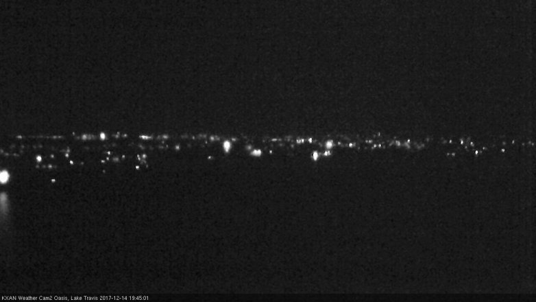 Lake Travis webcam, December 14, 2017 6:55 PM CT