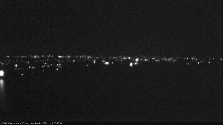 Lake Travis webcam, December 14, 2017 8:15 PM CT