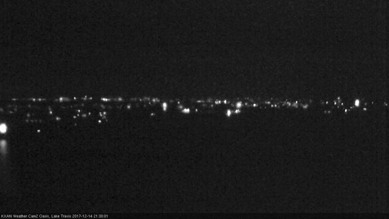 Lake Travis webcam, December 14, 2017 8:45 PM CT