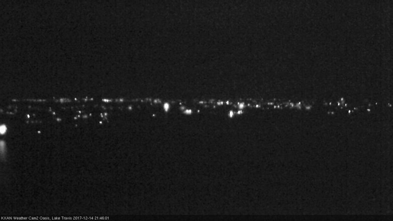 Lake Travis webcam, December 14, 2017 8:50 PM CT
