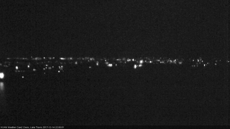 Lake Travis webcam, December 14, 2017 9:10 PM CT
