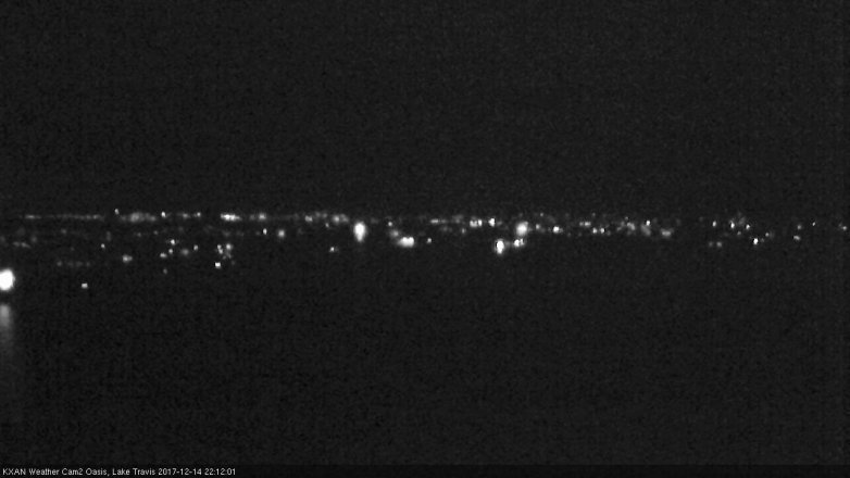 Lake Travis webcam, December 14, 2017 9:20 PM CT
