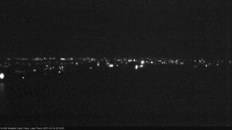 Lake Travis webcam, December 14, 2017 9:35 PM CT