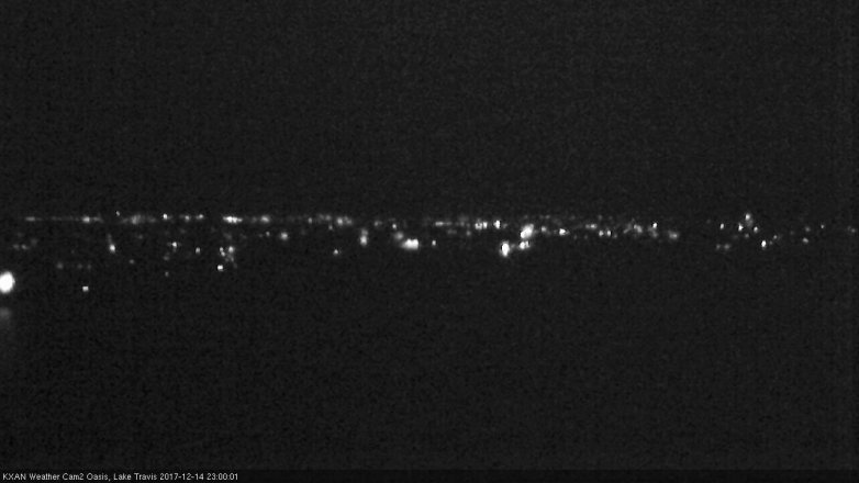 Lake Travis webcam, December 14, 2017 10:15 PM CT