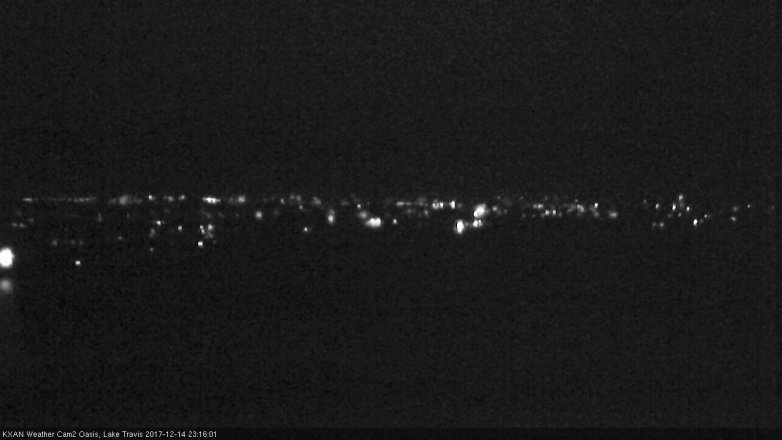 Lake Travis webcam, December 14, 2017 10:30 PM CT