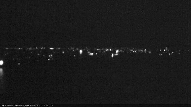 Lake Travis webcam, December 14, 2017 10:50 PM CT