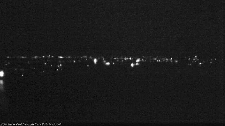 Lake Travis webcam, December 14, 2017 10:55 PM CT