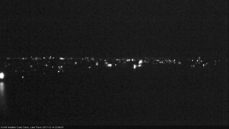 Lake Travis webcam, December 14, 2017 11:00 PM CT