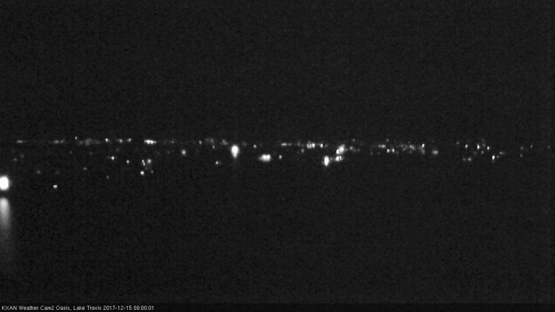 Lake Travis webcam, December 14, 2017 11:25 PM CT