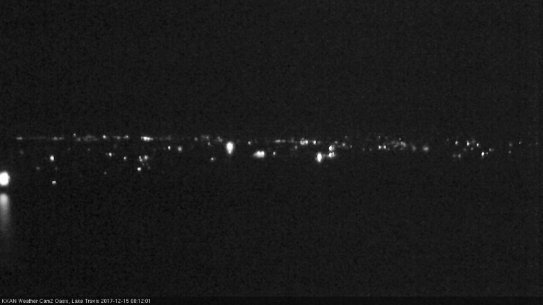 Lake Travis webcam, December 14, 2017 11:35 PM CT