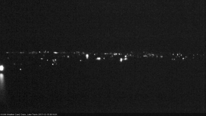 Lake Travis webcam, December 14, 2017 11:45 PM CT