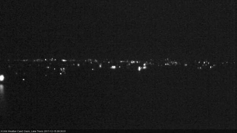 Lake Travis webcam, December 14, 2017 11:50 PM CT