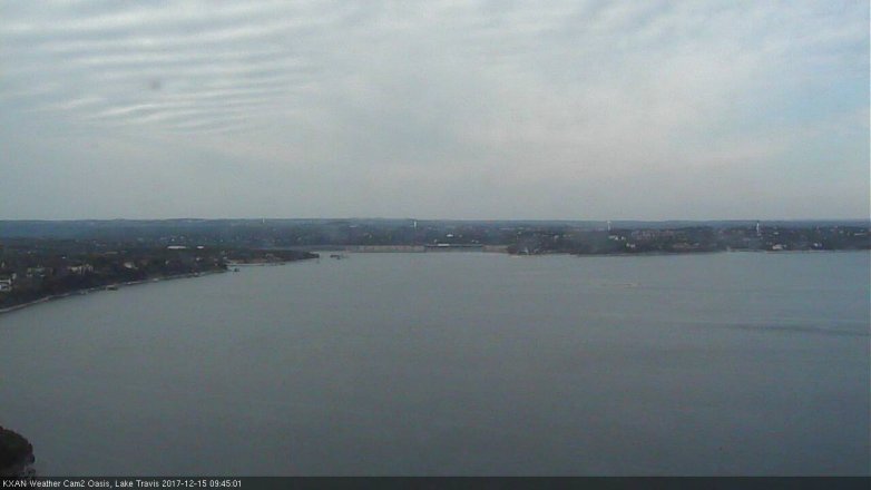 Lake Travis webcam, December 15, 2017 9:00 AM CT