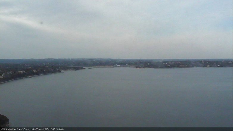 Lake Travis webcam, December 15, 2017 9:05 AM CT